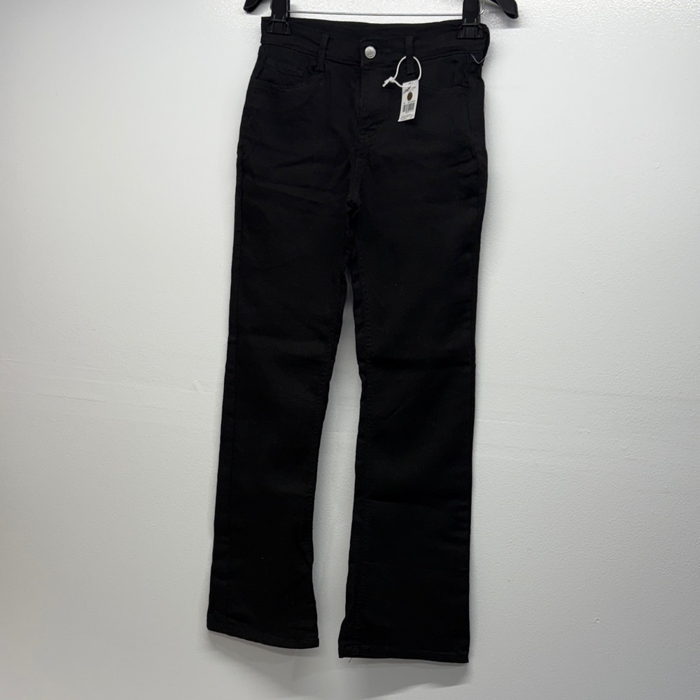 Girls Classic Black stretch straight leg Jeans size 16 (large)new